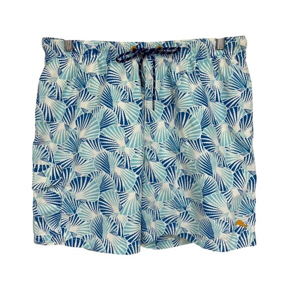 Tommy Bahama Relax Naples Shell We Dance Swim Trunks Large L Blue Men NWT New - Picture 1 of 9